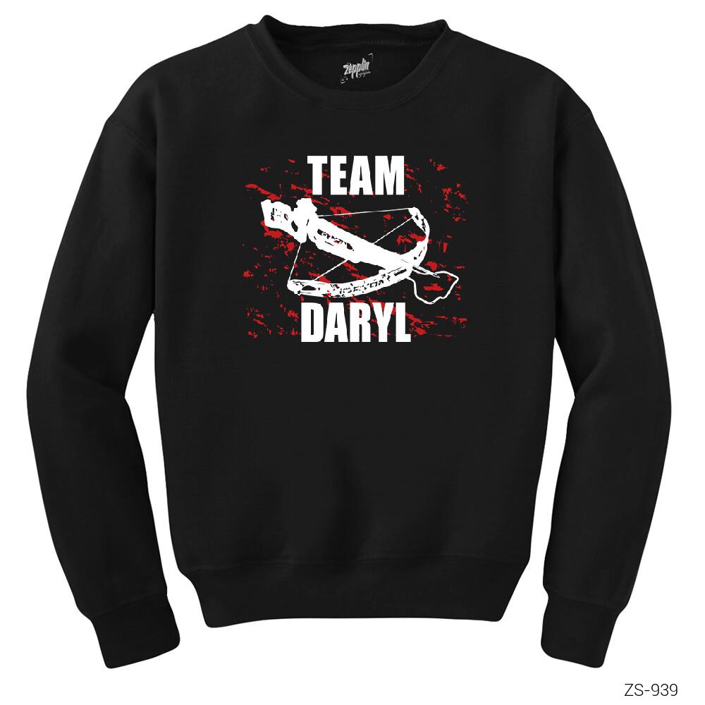 The Walking Dead Team Daryl Siyah Sweatshirt