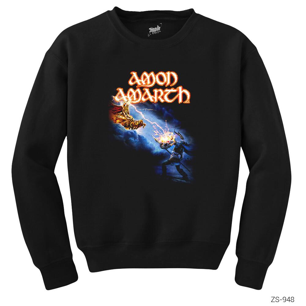 Amon Amarth God Fights Siyah Sweatshirt