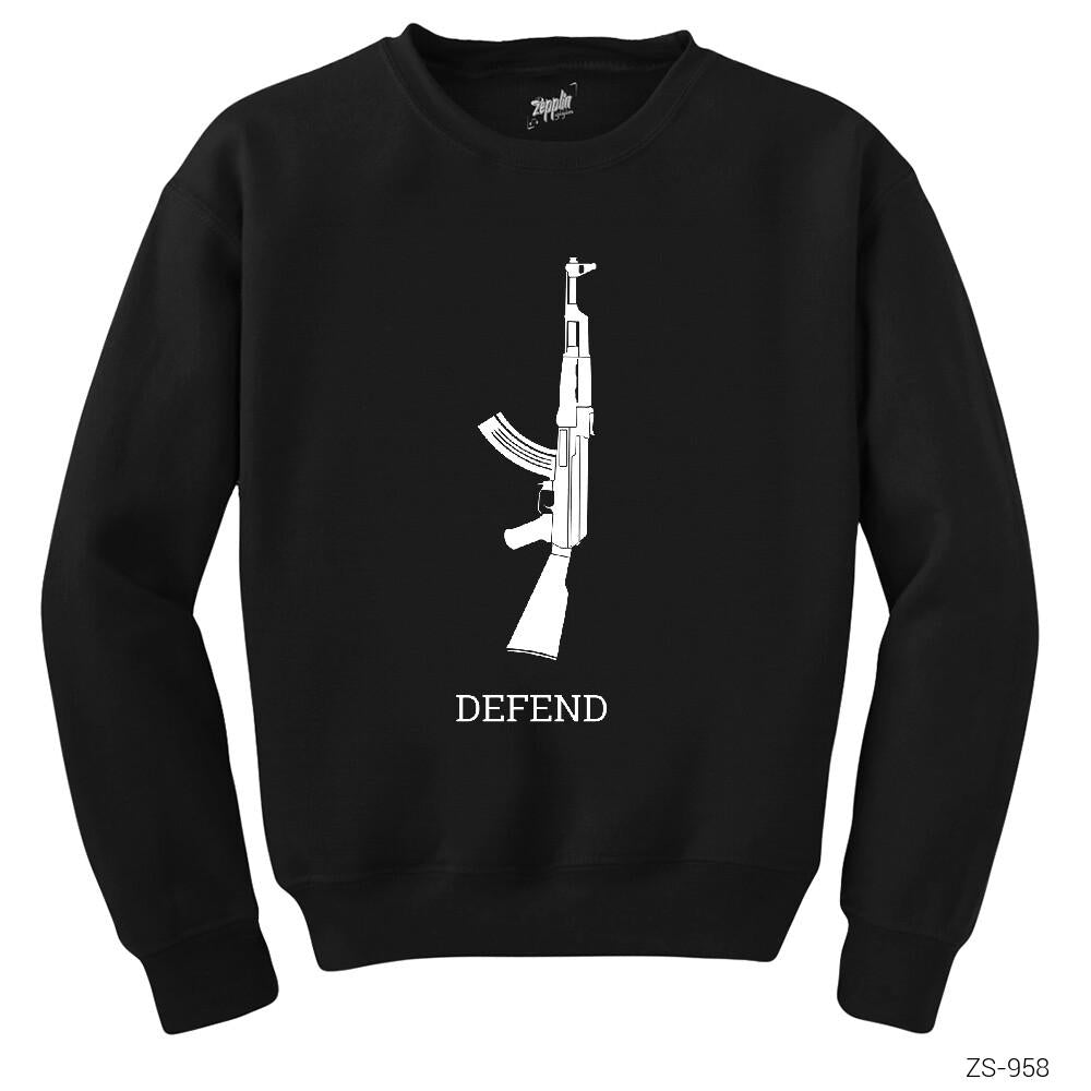 Defend Siyah Sweatshirt