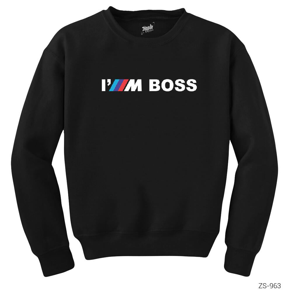 iM Boss Siyah Sweatshirt