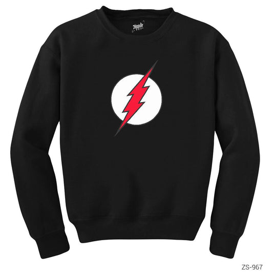 The Flash Red Siyah Sweatshirt