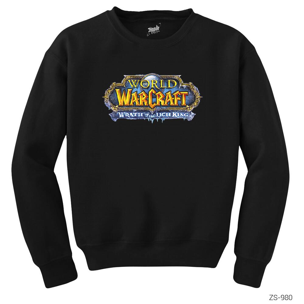 Warcraft Wrath of the Lich King Siyah Sweatshirt