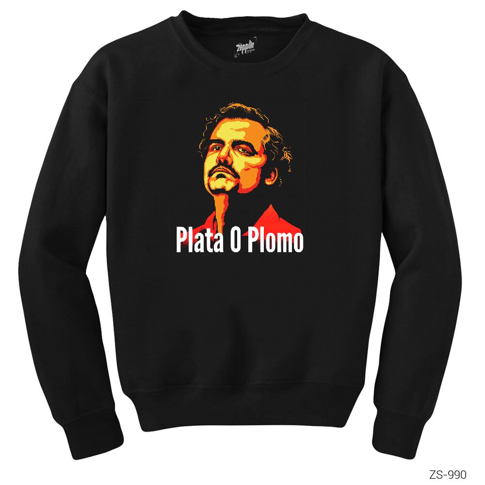 Narcos Plata O Plomo 3 Siyah Sweatshirt