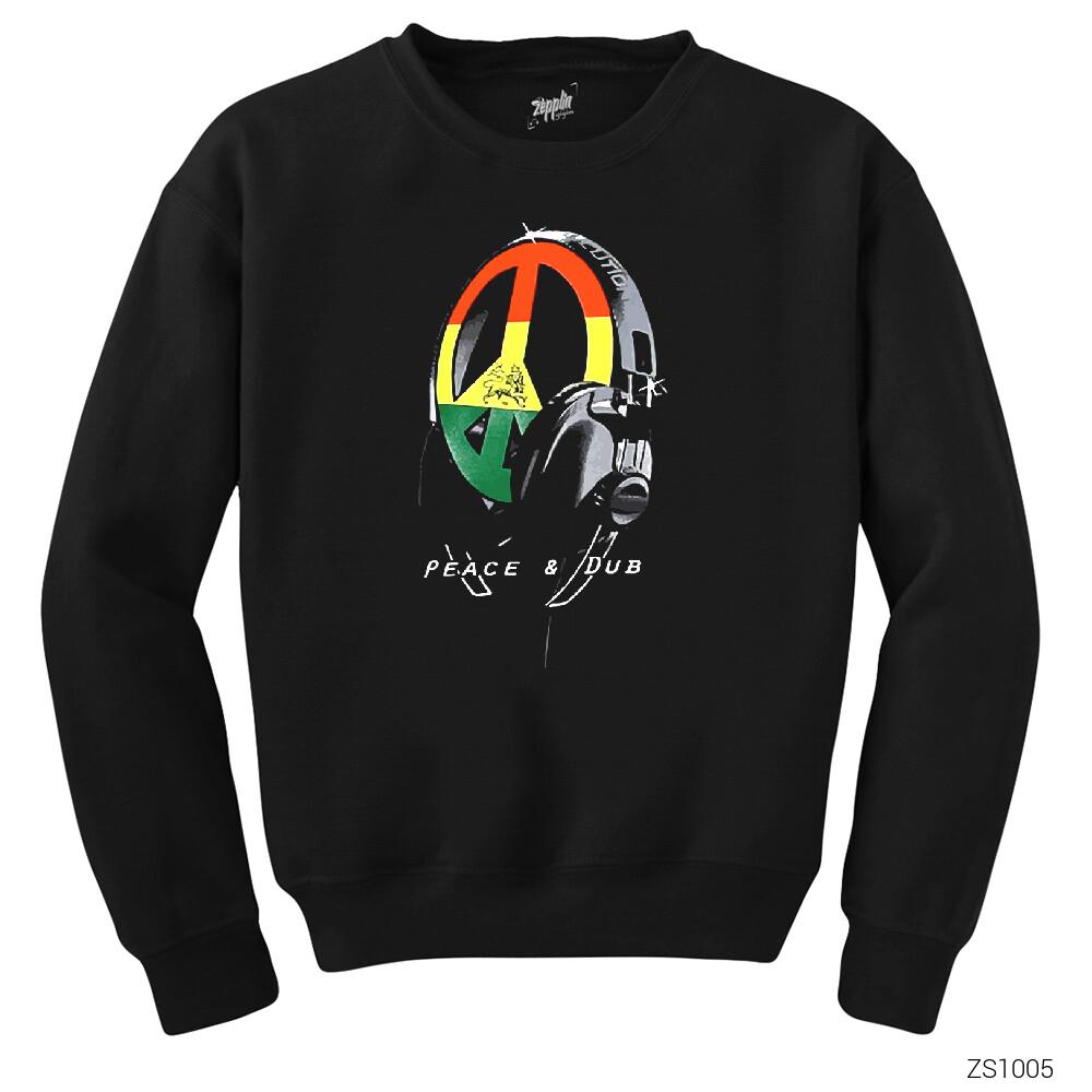 Peace Dub Headphone Siyah Sweatshirt