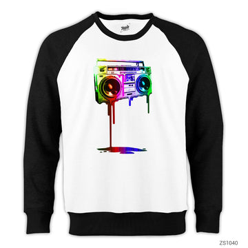 Colors of the Music Reglan Kol Beyaz Sweatshirt