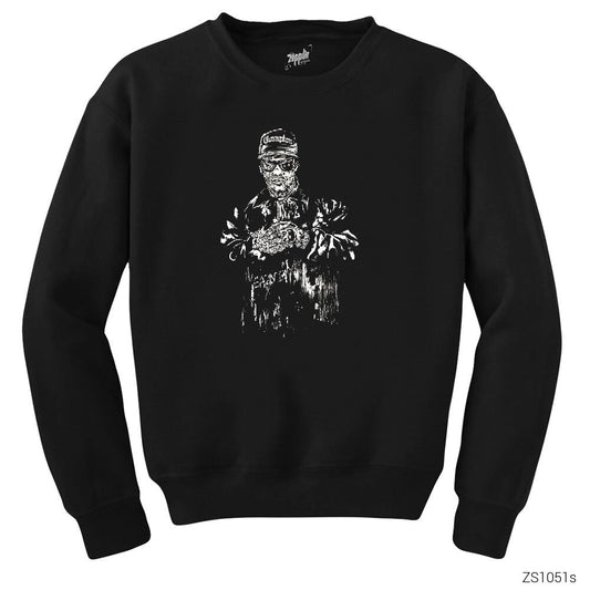 Eazy Zombie Siyah Sweatshirt