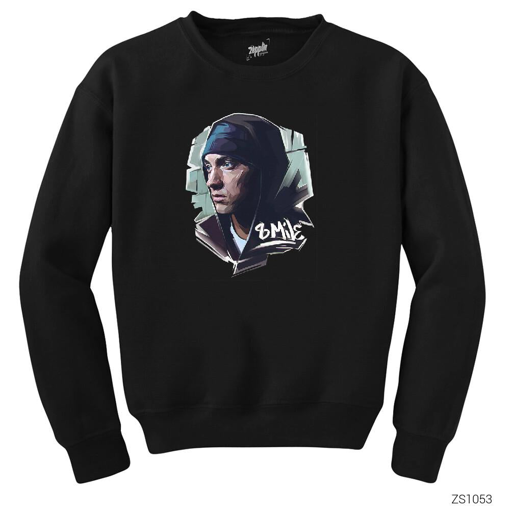 Eminem 8mil Siyah Sweatshirt