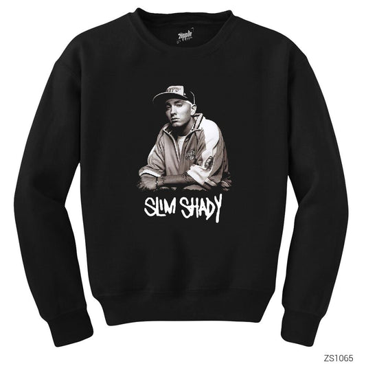Eminem Slim Shady 08 Siyah Sweatshirt