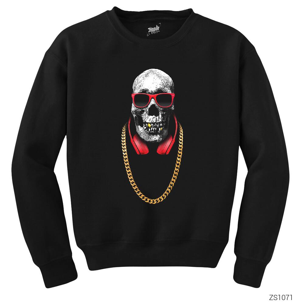 Hip Hop Pirate Siyah Sweatshirt