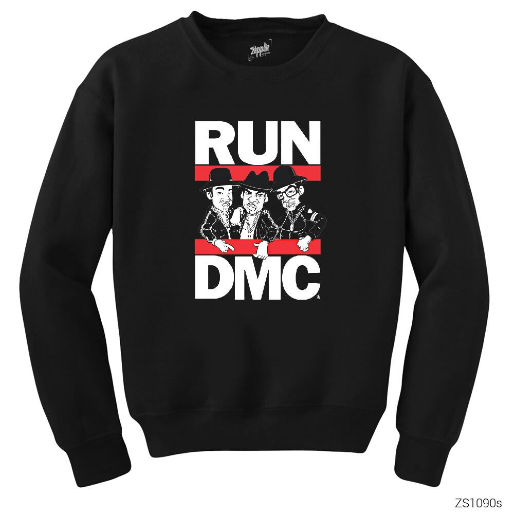Run Dmc Group Siyah Sweatshirt