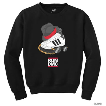 Run Dmc Shoes Siyah Sweatshirt