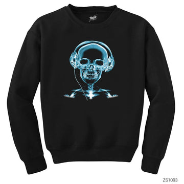 Skull Xray Siyah Sweatshirt