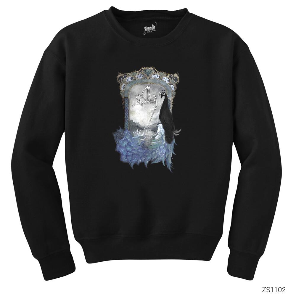 Alcest Peafowl Siyah Sweatshirt
