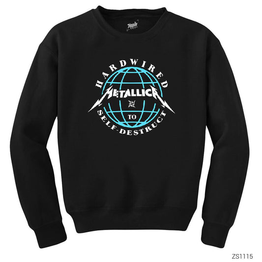 Metallica Hardwired Self Destruct Siyah Sweatshirt