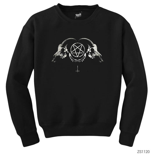 Satan Dual Siyah Sweatshirt