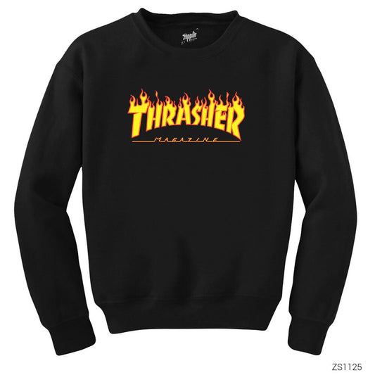 Thrasher Siyah Sweatshirt
