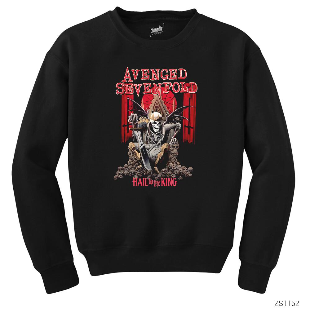 Avenged Sevenfold Hail to the King Siyah Sweatshirt
