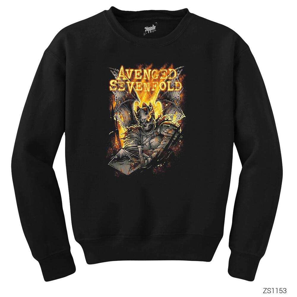 Avenged Sevenfold Knight Siyah Sweatshirt