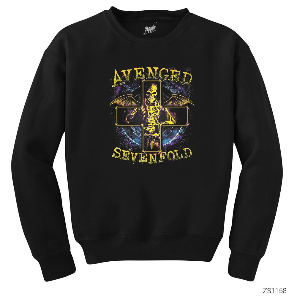 Avenged Sevenfold Stellar Siyah Sweatshirt