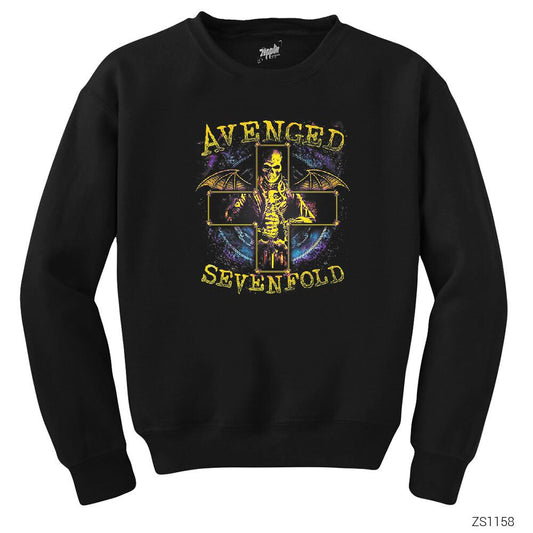 Avenged Sevenfold Stellar Siyah Sweatshirt