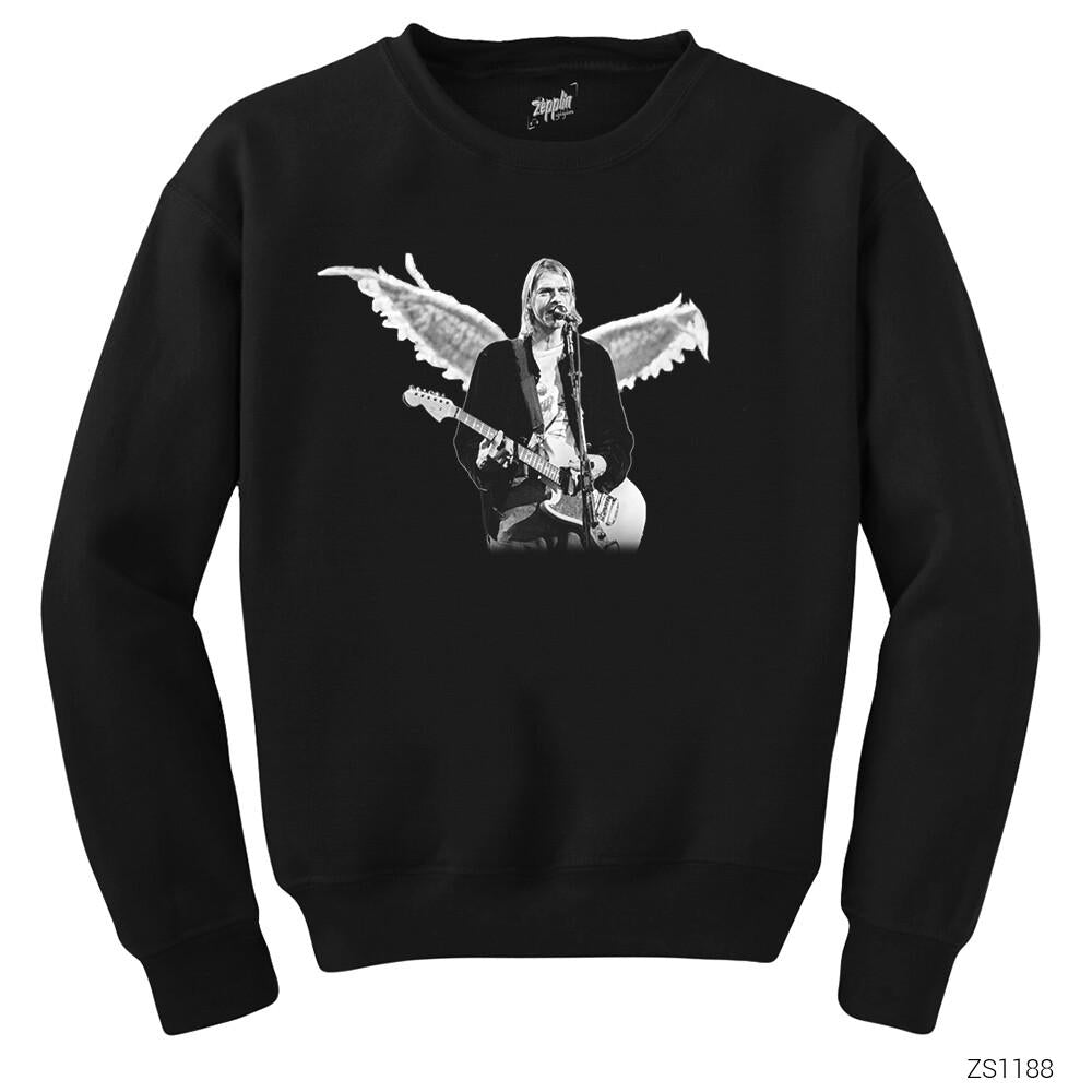 Kurt Cobain Siyah Sweatshirt