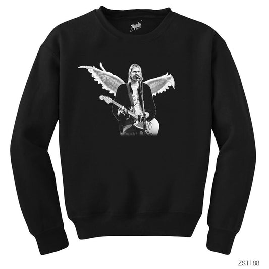 Kurt Cobain Siyah Sweatshirt