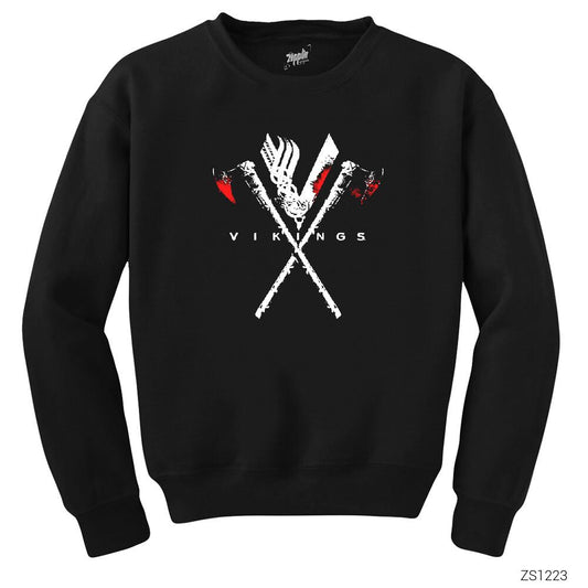 Vikings Tools Siyah Sweatshirt