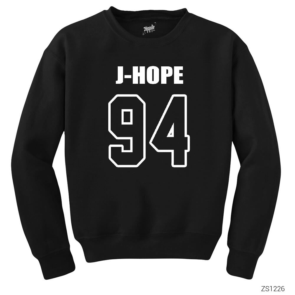 BTS J-Hope 94 Siyah Sweatshirt