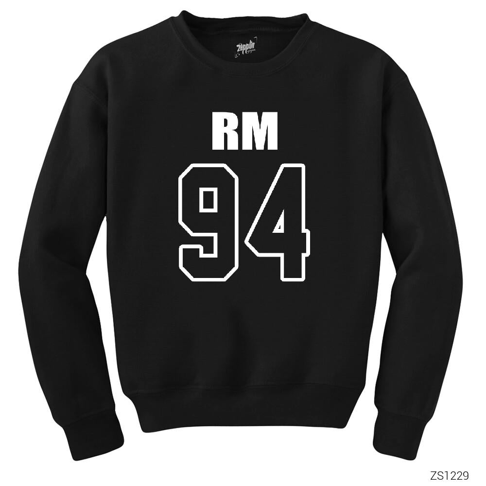 BTS RM 94 Siyah Sweatshirt