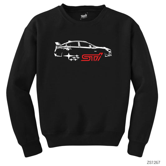 Subaru SWRX STI Siyah Sweatshirt