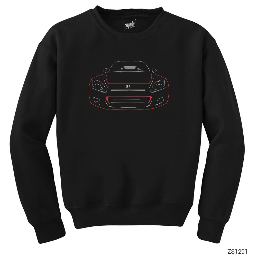 Honda S2000 2 Siyah Sweatshirt