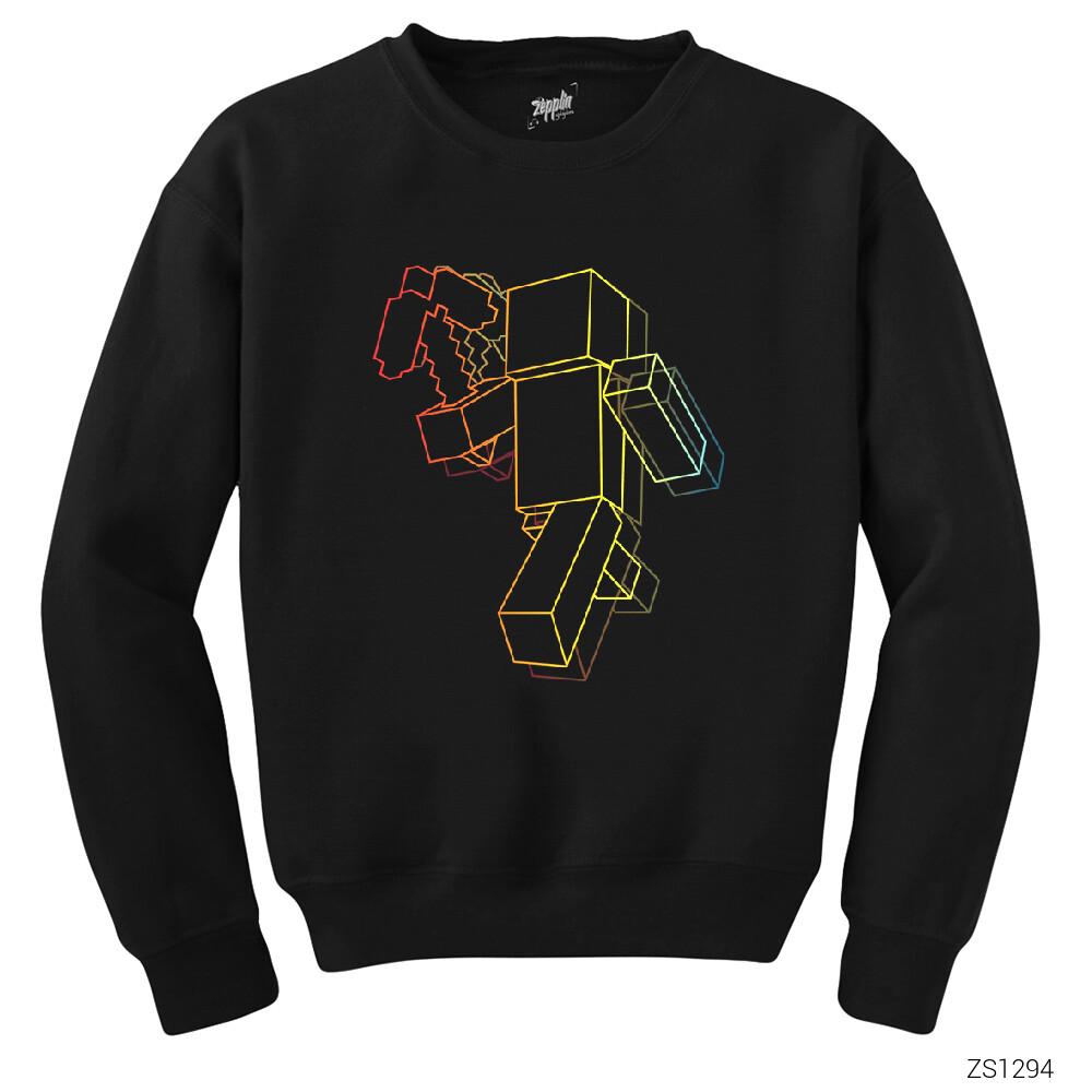 Minecraft Duality Siyah Sweatshirt