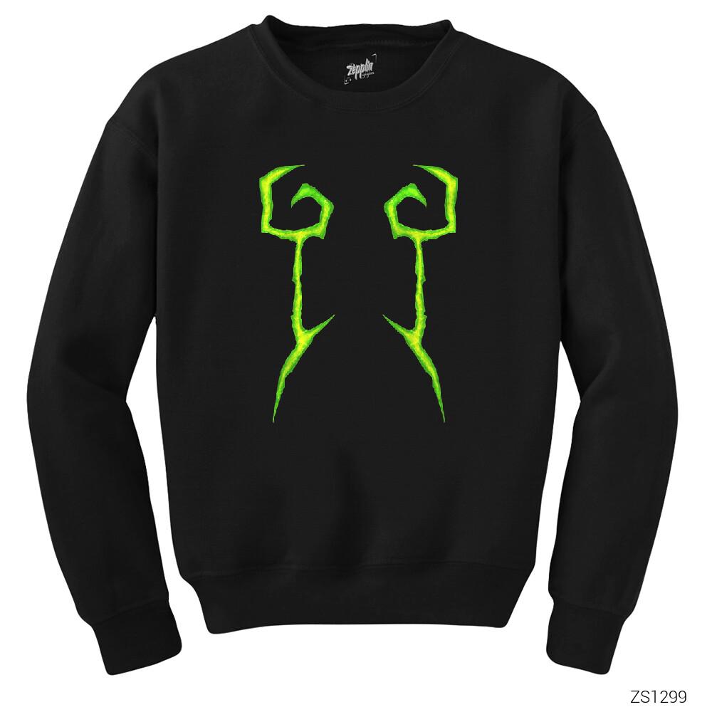 World of Warcraft Legion Demon Hunter Siyah Sweatshirt