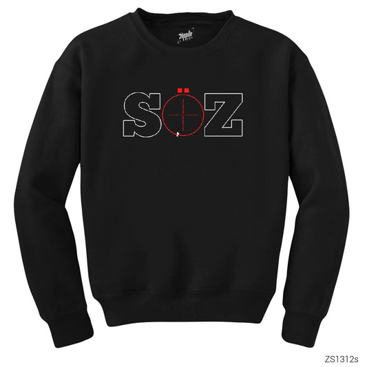 Söz Dizisi Logo 2 Siyah Sweatshirt