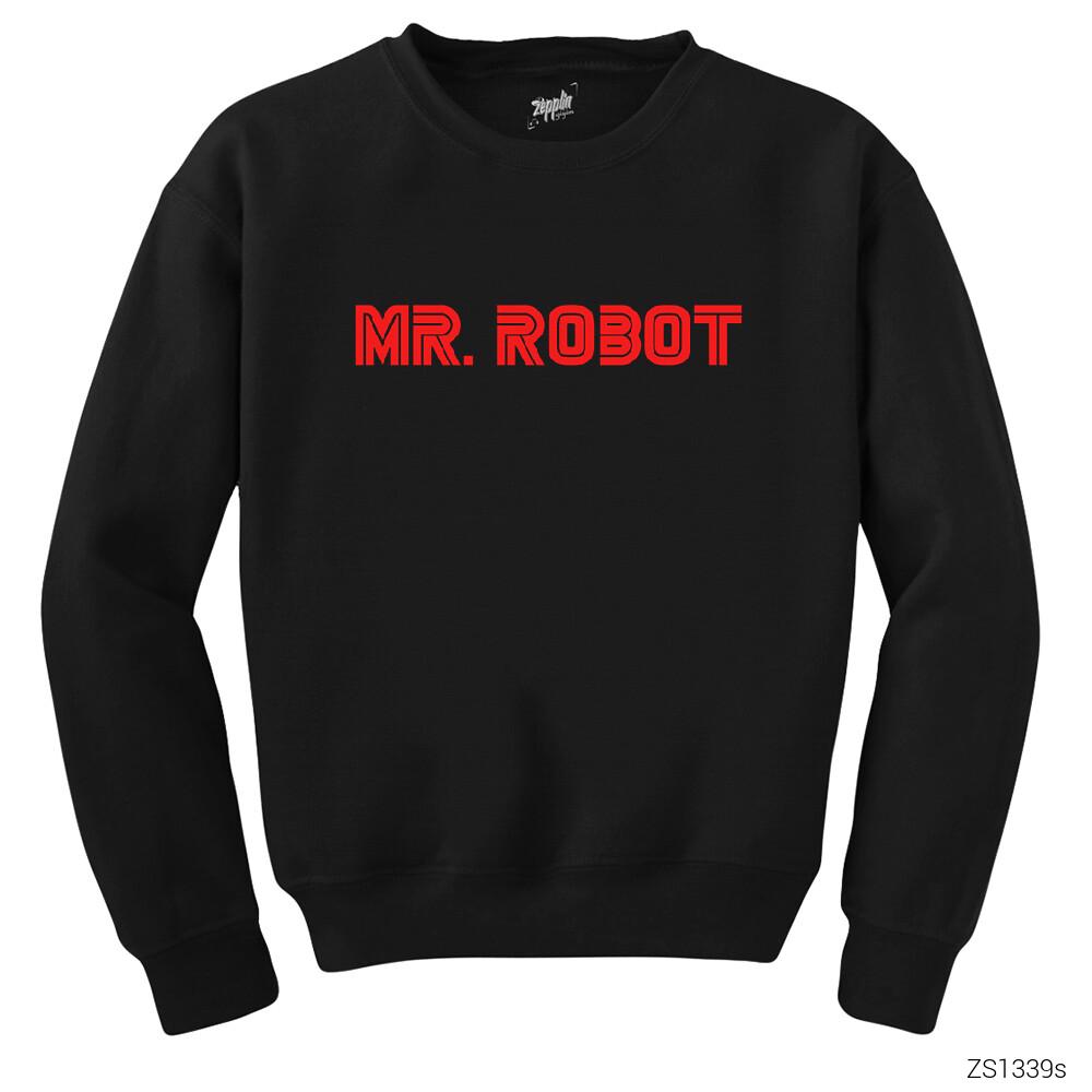 Mr. Robot Siyah Sweatshirt