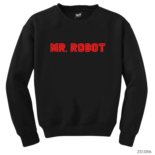 Mr. Robot Siyah Sweatshirt