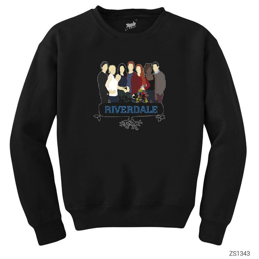 Riverdale Cartoon Siyah Sweatshirt