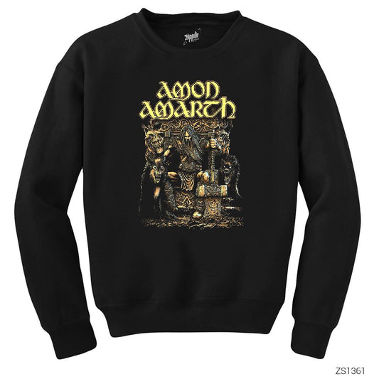 Amon Amarth Thor Siyah Sweatshirt