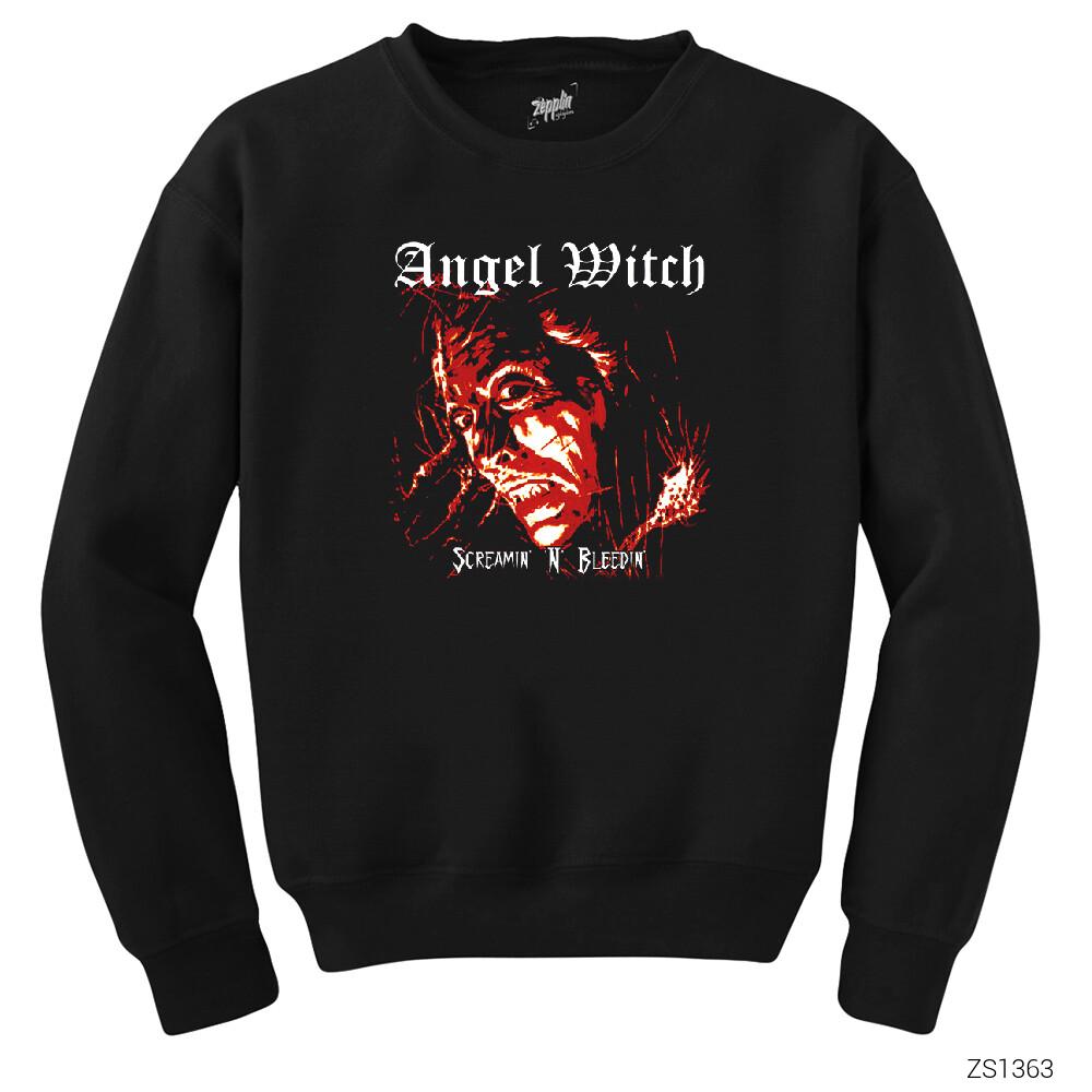 Angel Witch Screamin Siyah Sweatshirt