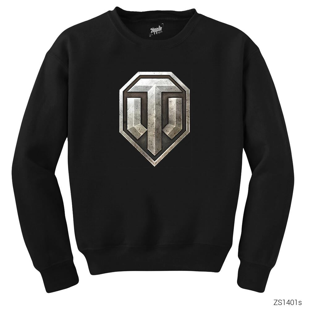 World of Tanks Logo Siyah Sweatshirt