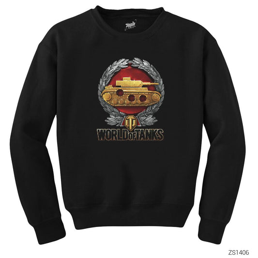 World of Tanks Wolf Among Sheep Siyah Sweatshirt