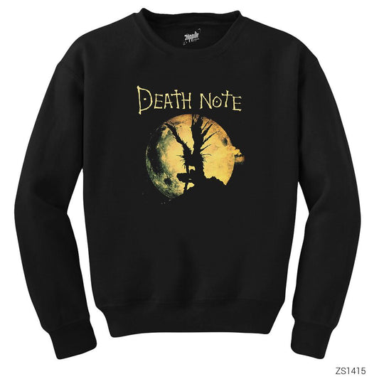 Death Note Moon Siyah Sweatshirt