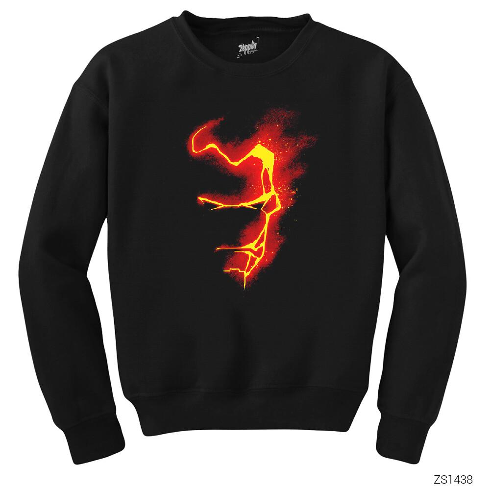 Avengers Infinity War Iron Mad Red Siyah Sweatshirt