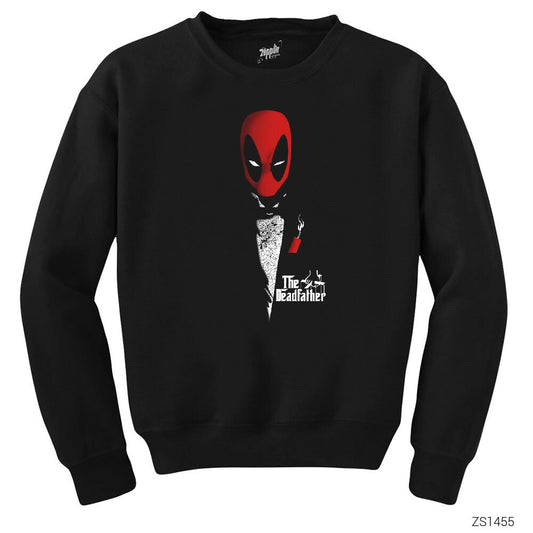 Deadpool The Deadfather Siyah Sweatshirt