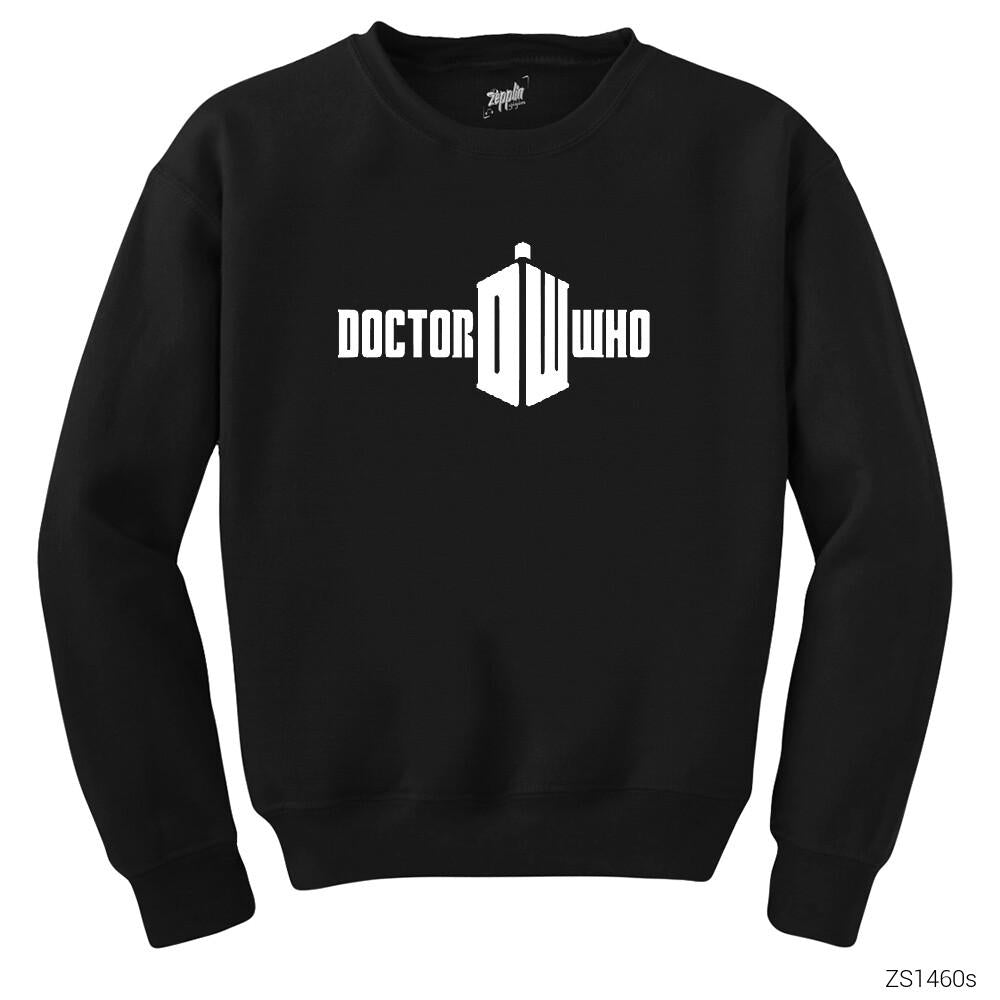 Doctor Who Logo Siyah Sweatshirt