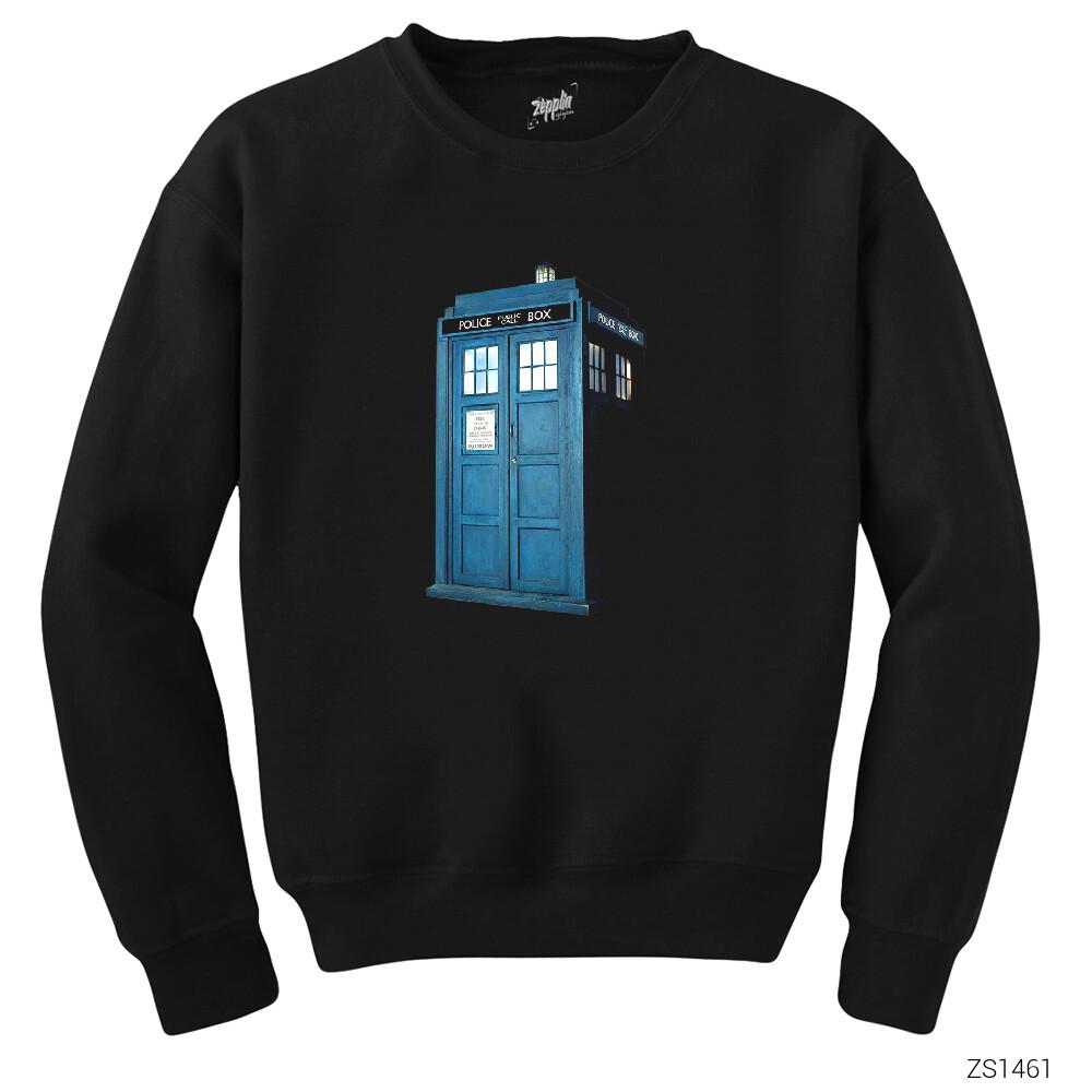 Doctor Who Tardis Siyah Sweatshirt