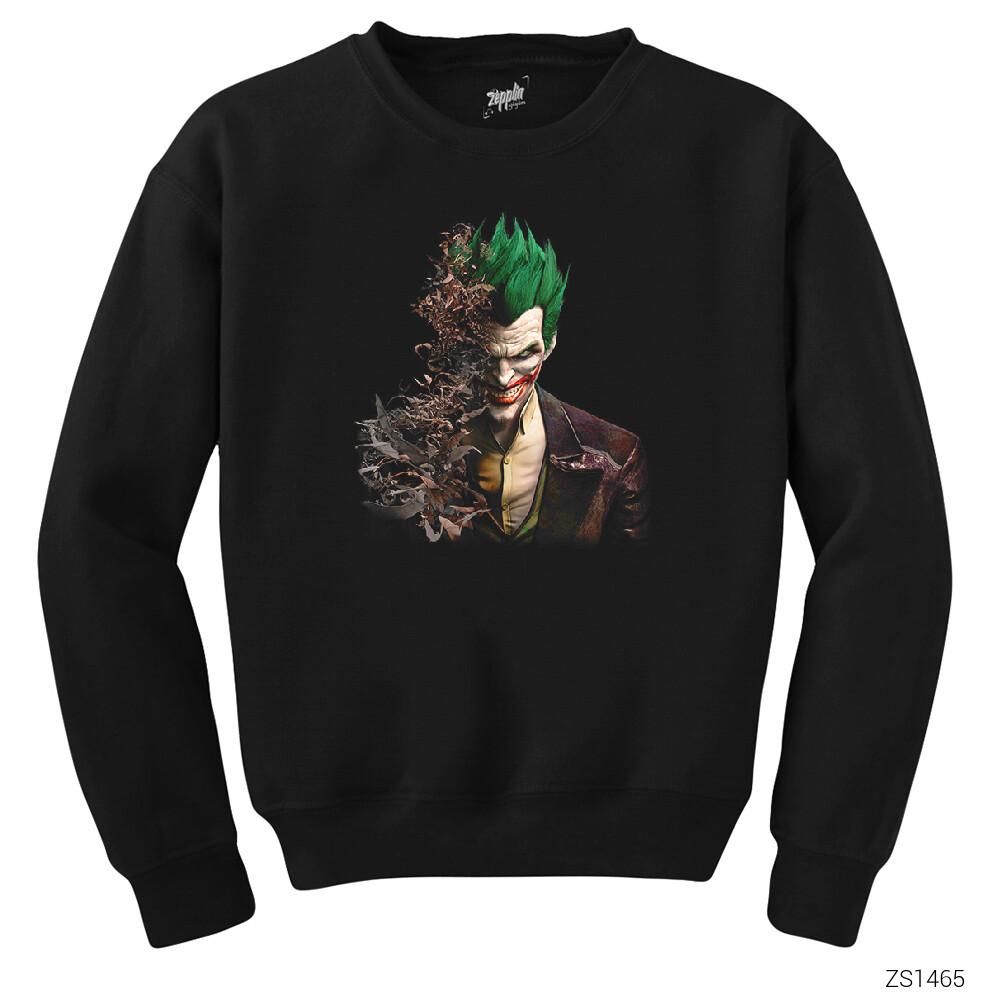 Joker Face Bats Siyah Sweatshirt