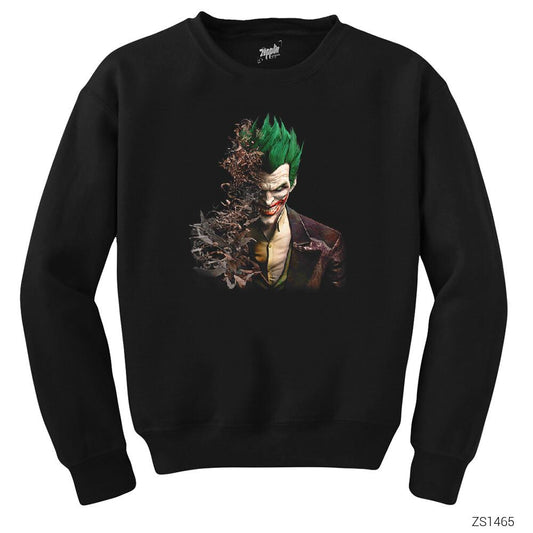 Joker Face Bats Siyah Sweatshirt