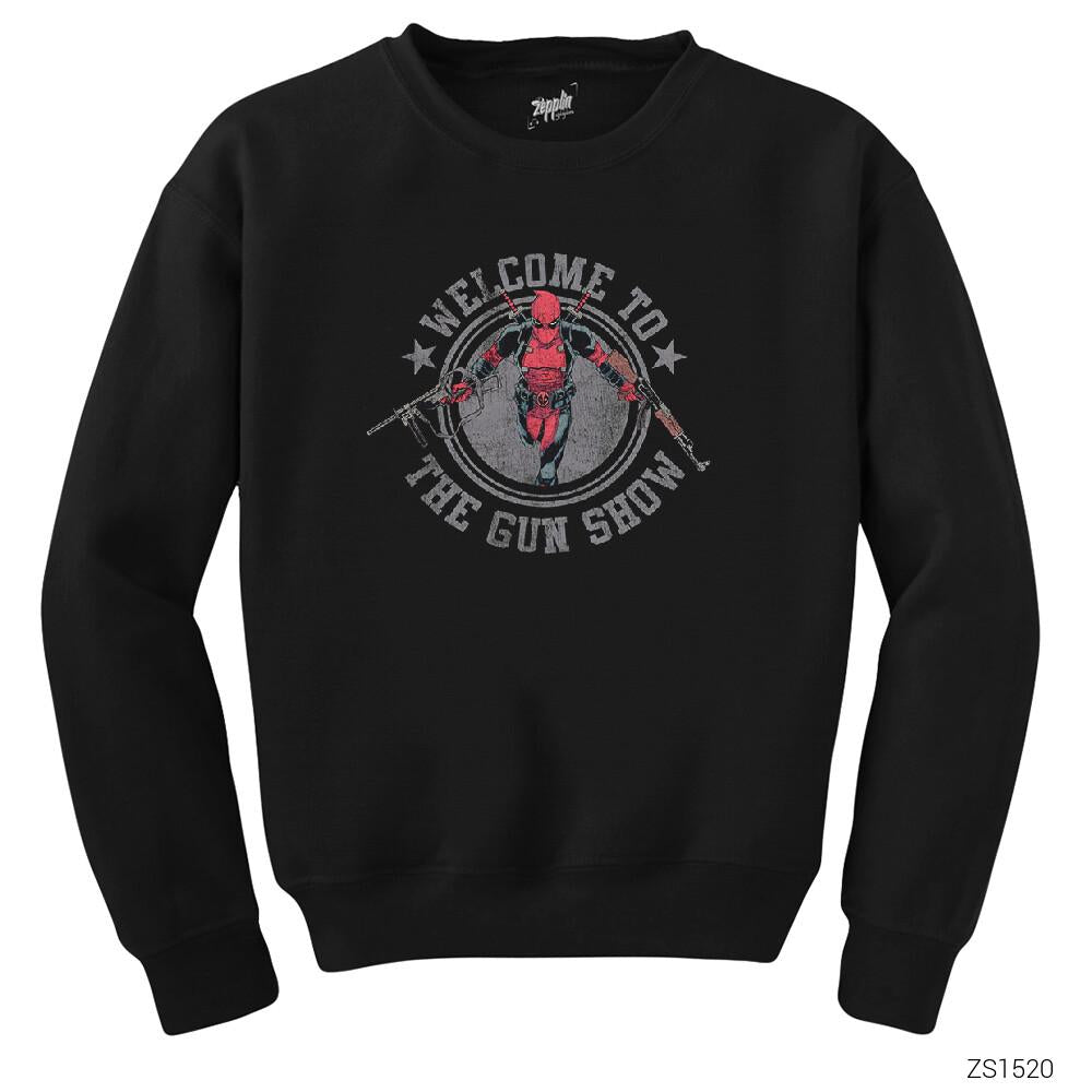 Dead Pool Gun Show Siyah Sweatshirt