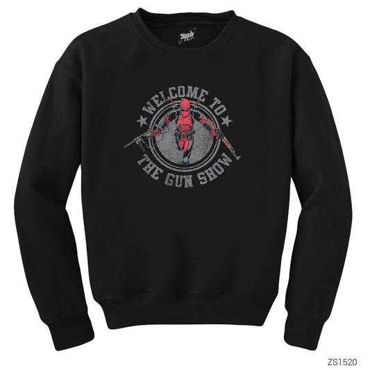 Dead Pool Gun Show Siyah Sweatshirt